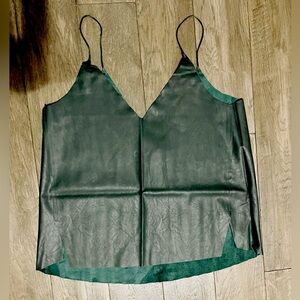 Zara Top Faux leather